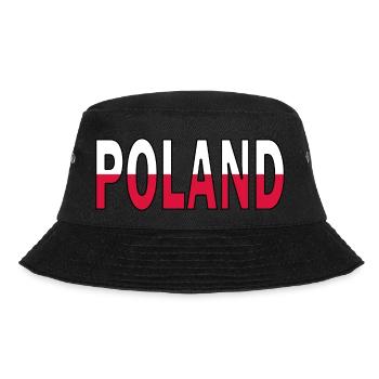 Poland in national colours - Bucket Hat - black - Front - Lela (165cm)