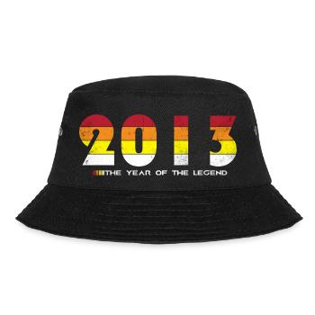 Vintage 2013 - The Year of the Legend - Retro 11 - Bucket Hat - black - Front - Lela (165cm)