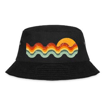 Retro Wave - Bucket Hat - black - Front - Lela (165cm)