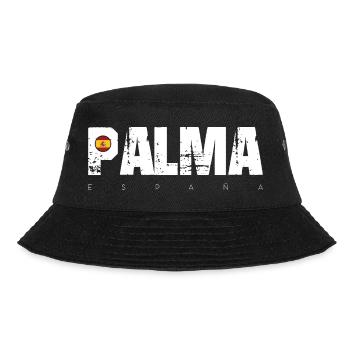 Palma Distressed Text with Spain Flag - Bucket Hat - black - Front - Lela (165cm)