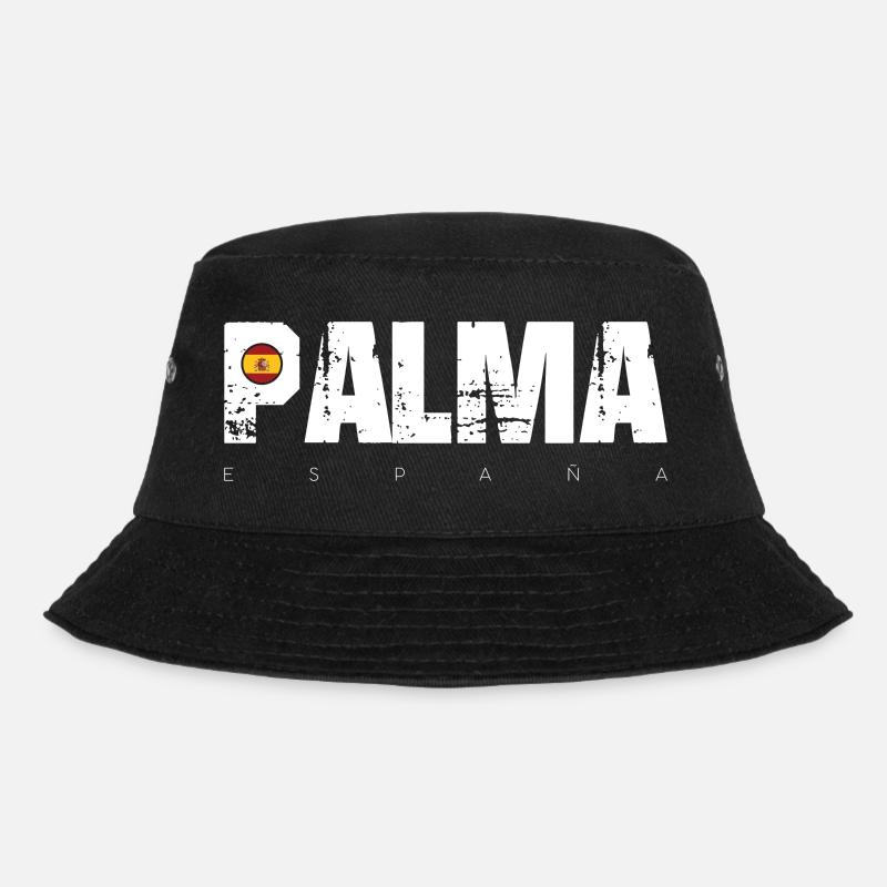 Palma Texte en détresse avec drapeau espagnol - Bob - noir