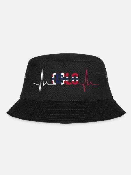 Oslo Herzschlag - Bucket Hat - Schwarz