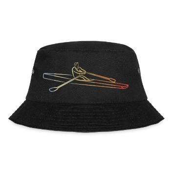 Vintage Rudder Sketch - Bucket Hat - black - Front - Lela (165cm)