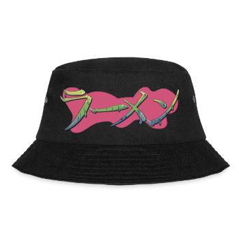 Ramen in Grafitti style - Bucket Hat - Schwarz - Vorne - Lela (165cm)