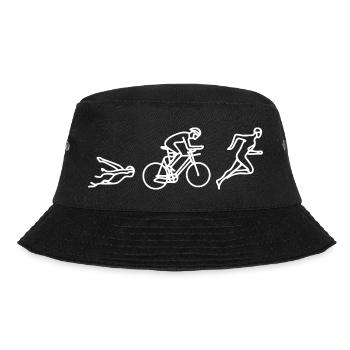 Triathlon Sketch - Bucket Hat - black - Front - Lela (165cm)