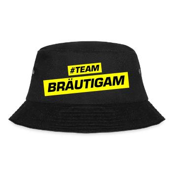 Team Groom Wedding Party Wedding - Bucket Hat - black - Front - Lela (165cm)