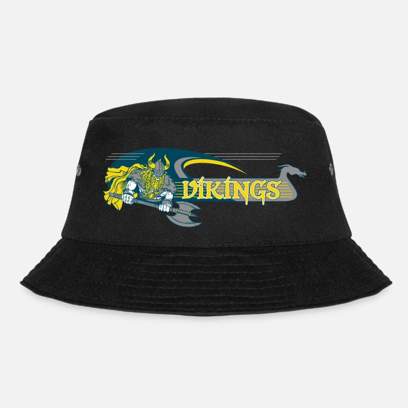 Wikinger - Bucket Hat - Schwarz