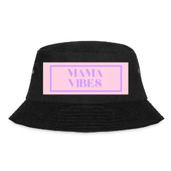 mama vibes - Bucket Hat - Schwarz - Vorne - Lela (165cm)