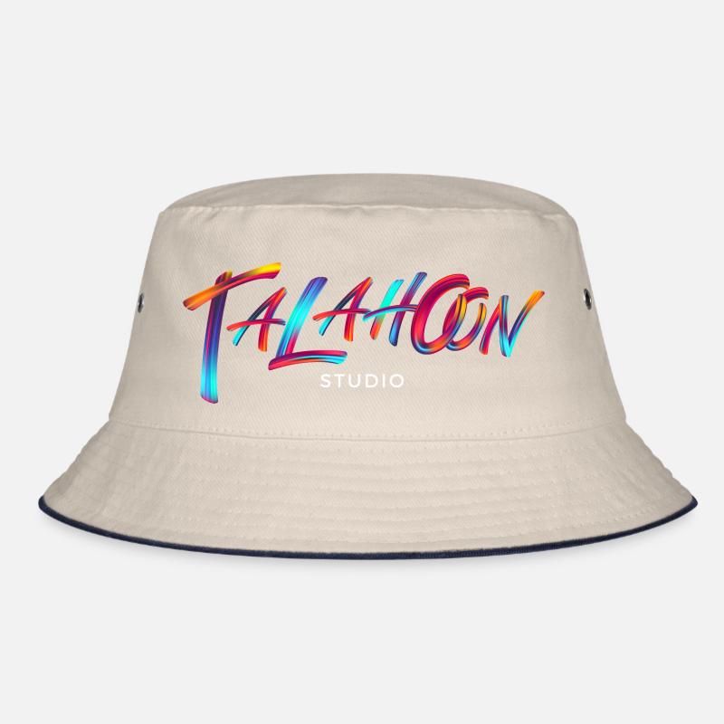 Talahoon Studios Rainbow Brushed Bucket Hat