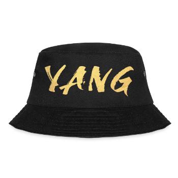 Yang Gold Yoga männlich om Namaste Meditation Yogi - Bucket Hat - Schwarz - Vorne - Lela (165cm)