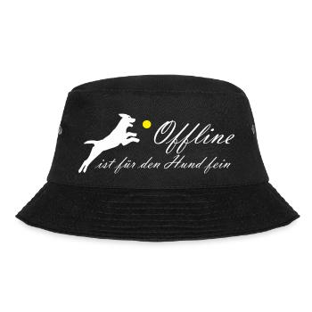 Offline Hund fein Hundeliebhaber Hundehalter - Bucket Hat - Schwarz - Vorne - Lela (165cm)