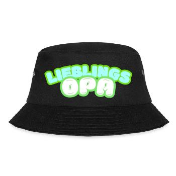 Favorite Grandpa - Grandpa - Grandfather - Bucket Hat - black - Front - Lela (165cm)