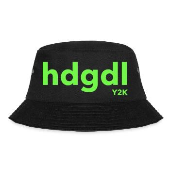 hdgdl Y2K grün - Bucket Hat - Schwarz - Vorne - Lela (165cm)
