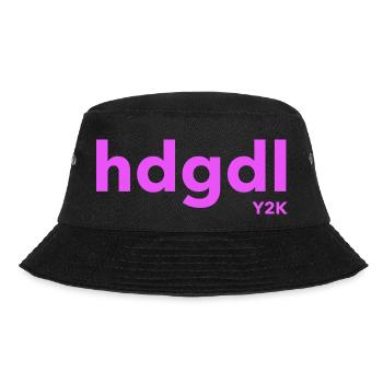 hdgdl hab dich gaz doll lieb magenta Jahr2000 - Bucket Hat - Schwarz - Vorne - Lela (165cm)