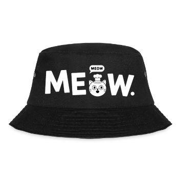 Miau Chef Katze - Bucket Hat - Schwarz - Vorne - Lela (165cm)