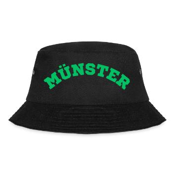 Münster - Bucket Hat - Schwarz - Vorne - Lela (165cm)