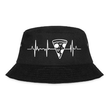 Pizza Heartbeat - Bucket Hat - black - Front - Lela (165cm)