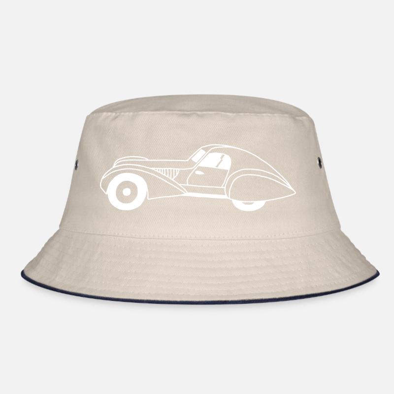 Weißes Auto und Wassertropfen Bucket Hat