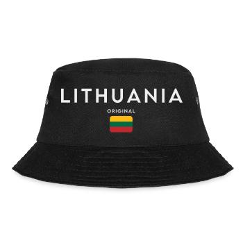 Litauische Flagge, Litauischer Stolz - Bucket Hat - Schwarz - Vorne - Lela (165cm)