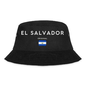 Flag of El Salvador, Salvadoran pride - Bucket Hat - black - Front - Lela (165cm)
