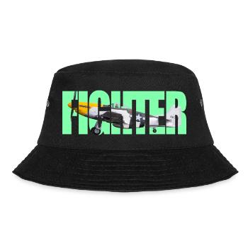 Fighter P-51 - Bucket Hat - black - Front - Lela (165cm)