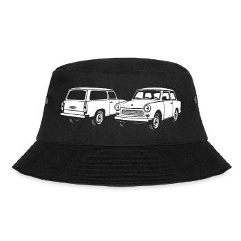 Zweitakter-Ikonen - Bucket Hat - Schwarz - Vorne - Lela (165cm)