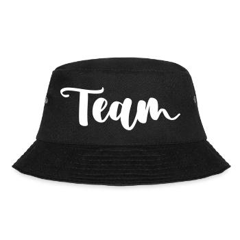 team_01 - Bucket Hat - Schwarz - Vorne - Lela (165cm)