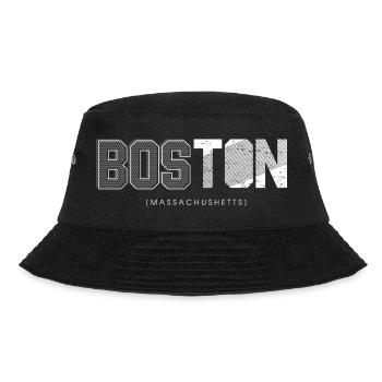 Boston Skyline Silhouette-Design - Bucket Hat - Schwarz - Vorne - Lela (165cm)