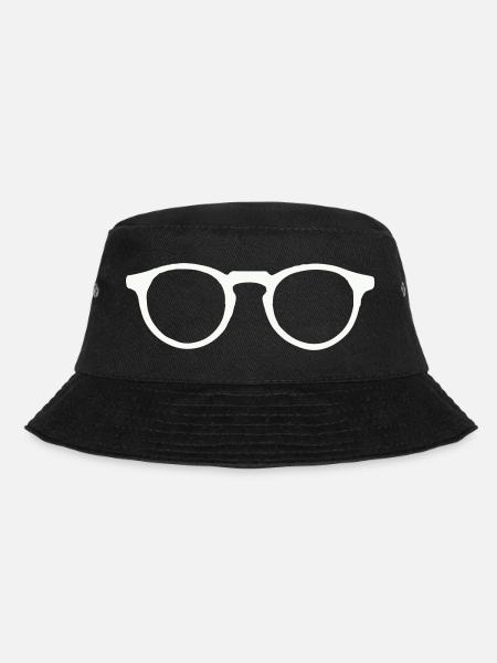 Brille - Bucket Hat - Schwarz