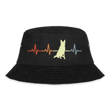 German Shepherd heartbeat - Bucket Hat - black - Front - Lela (165cm)