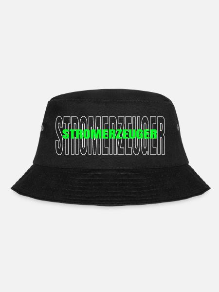 Stromerzeuger Nachhaltige Stromerzeugung - Bucket Hat - Schwarz