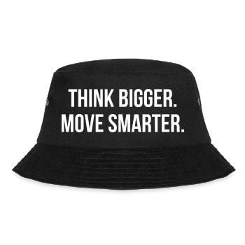 THINK BIGGER. MOVE SMARTER. | Greyline Official - Bucket Hat - black - Front - Lela (165cm)