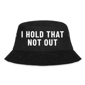I Hold That Not Out Denglish - Bucket Hat - Schwarz - Vorne - Lela (165cm)