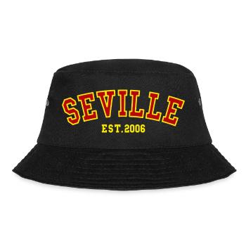 Sevilla gegründet 2006 - Bucket Hat - Schwarz - Vorne - Lela (165cm)