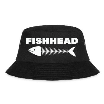 FISHHEAD2 - Bucket Hat - Schwarz - Vorne - Lela (165cm)