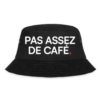Zu wenig Kaffee, Humor, Müdigkeit - Bucket Hat - Schwarz - Vorne - Lela (165cm)