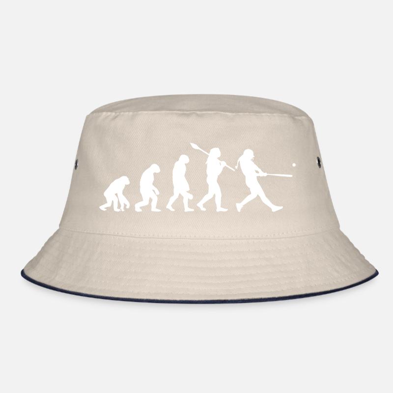 Entwicklung der Baseball-Softball-Silhouette des Mannes Bucket Hat