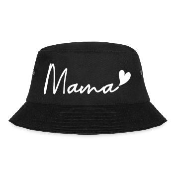 Mama – Muttertag - Bucket Hat - Schwarz - Vorne - Lela (165cm)