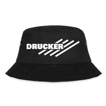 Occupation: Printer - Bucket Hat - black - Front - Lela (165cm)