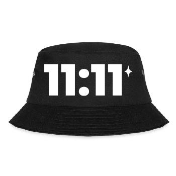 11:11 ✦ Chemise minimaliste – Design esthétique cosmique - Bob - noir - Devant - Lela (165cm)