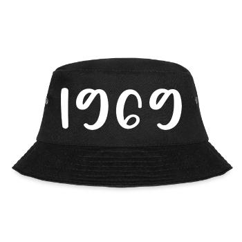 1969 Limitierte Auflage 57. Geburtstag 1969 - Bucket Hat - Schwarz - Vorne - Lela (165cm)