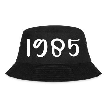 1985 Geburtstag 1985 - Bucket Hat - Schwarz - Vorne - Lela (165cm)