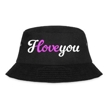 I love you Love Love Declaration Love Wedding - Bucket Hat - black - Front - Lela (165cm)