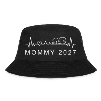 Annonce de grossesse Mommy 2027 Baby Heartbeat - Bob - noir - Devant - Lela (165cm)