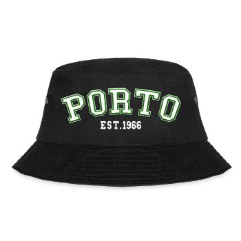 Porto gegründet 1966 - Bucket Hat - Schwarz - Vorne - Lela (165cm)