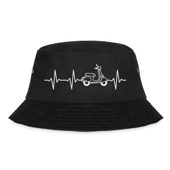 Scooter Driver Heartbeat Scooter Moped Scooter - Bucket Hat - black - Front - Lela (165cm)
