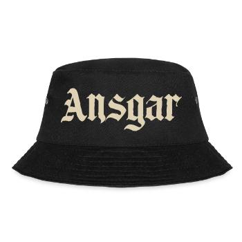 Ansgar Gothic Font Design - Bucket Hat - black - Front - Lela (165cm)