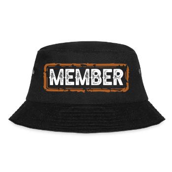 member - Bucket Hat - Schwarz - Vorne - Lela (165cm)