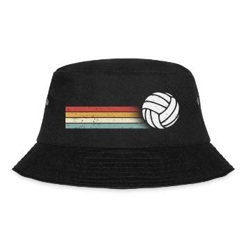 Volleyball Player Retro Volleyball Player Volley - Bucket Hat - black - Front - Lela (165cm)