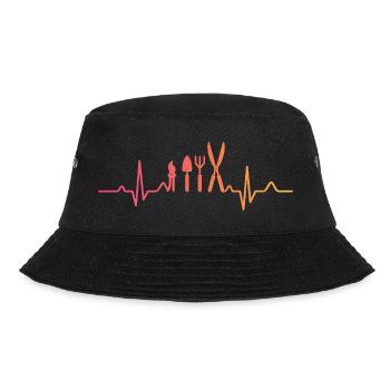 Sunset Heartbeat Gärtner Pflanzkübel - Bucket Hat - Schwarz - Vorne - Lela (165cm)